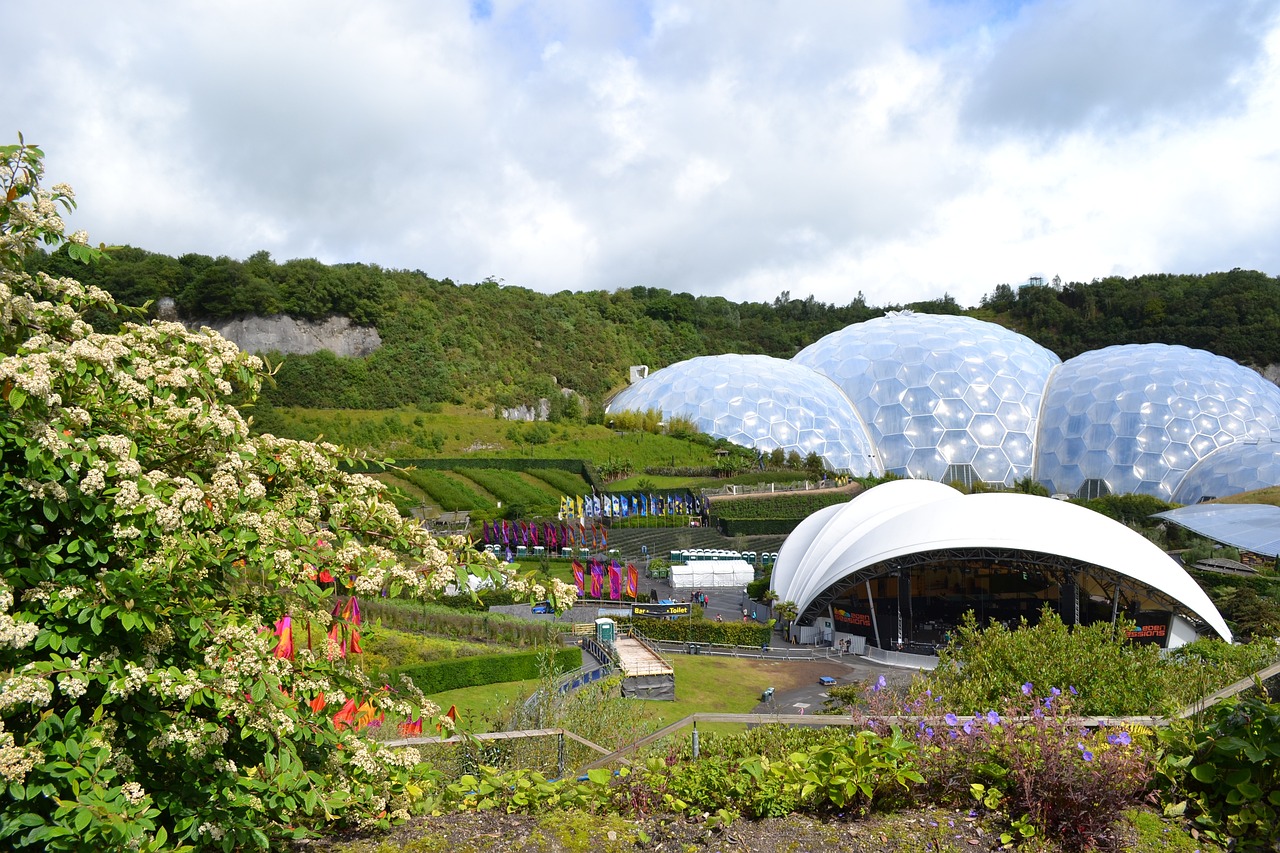 Jardins d'Eden Project en Angleterre
