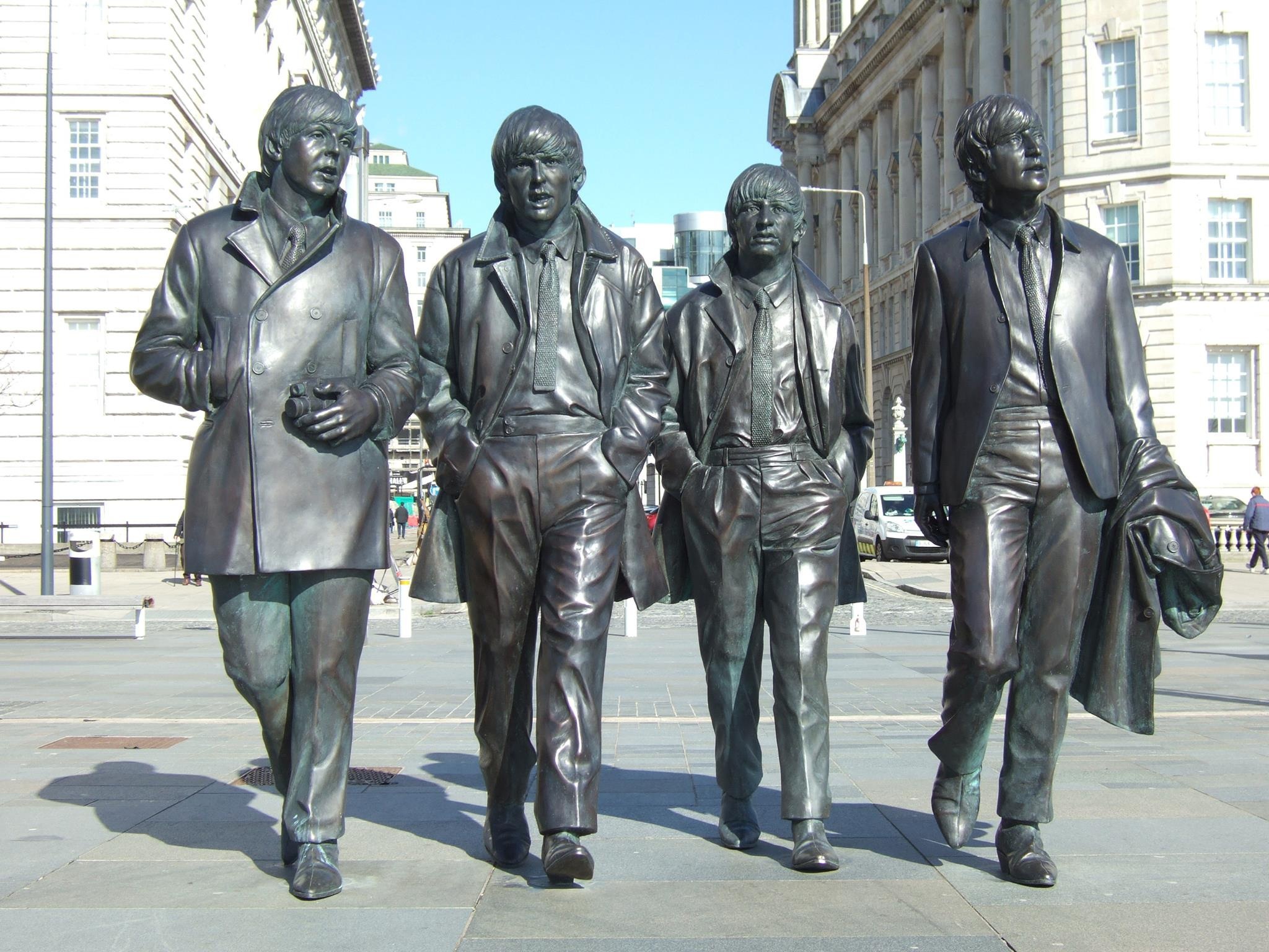 Statue des Beatles à Liverpool